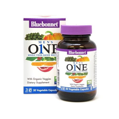 Bluebonnet Nutrition Men's ONE™ Whole Food-Based Multiple