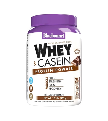 Bluebonnet Nutrition Whey & Casein Protein Powder Chocolate