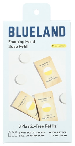 Blueland Foaming Hand Soap Foaming Tablet Refills Perrine Lemon