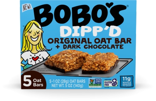 Bobo's Gluten Free Dipped Original Oat Bar + Dark Chocolate