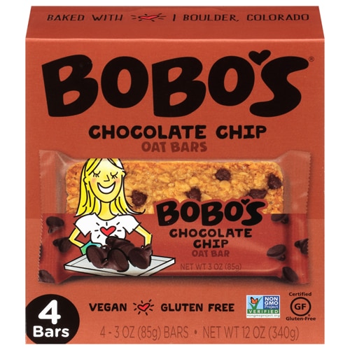 Bobo's Gluten Free Oat Bars Chocolate Chip