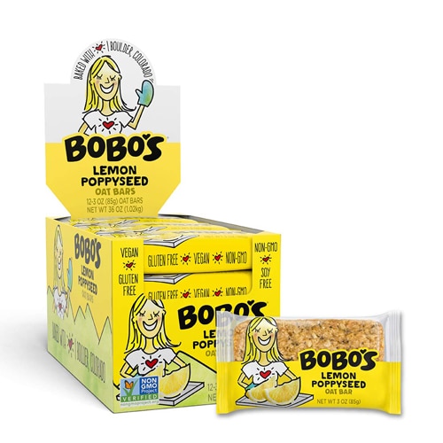 Bobo's Gluten Free Oat Bars Lemon Poppyseed