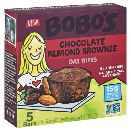 Bobo's Gluten Free Oat Bites Chocolate Almond Brownie