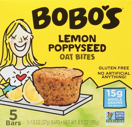 Bobo's Gluten Free Oat Bites Lemon Poppyseed