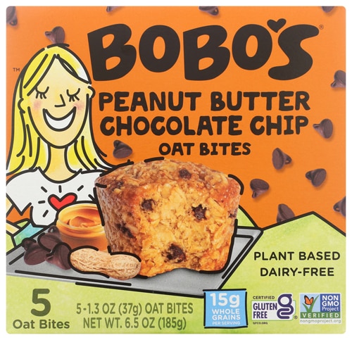 Bobo's Gluten Free Oat Bites Peanut Butter Chocolate Chip