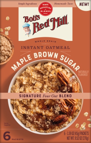 Bob's Red Mill Gluten Free Instant Oatmeal Brown Sugar & Maple