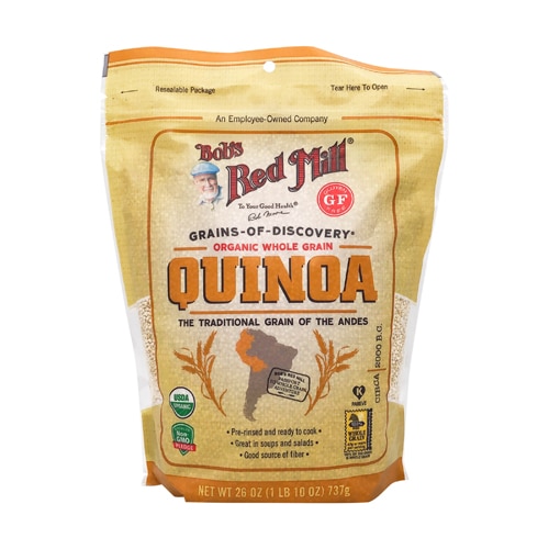 Bob's Red Mill Gluten Free Kosher Organic Whole Grain Quinoa