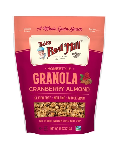 Bob's Red Mill Gluten Free Non-GMO Homestyle Granola Cranberry Almond