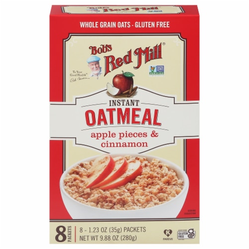 Bob's Red Mill Gluten Free Non-GMO Oatmeal Packets Apple Cinnamon