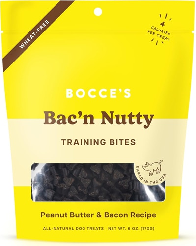 Bocce's Dog Training Bites Bac'n Nutty Peanut Butter & Bacon Recipe