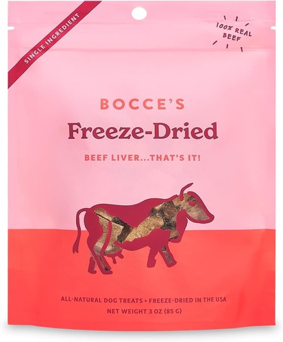 Bocce's Dog Treats All Natural Freeze-Dried Beef Liver