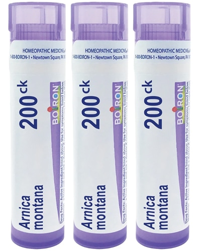 Boiron Arnica Montana 200ck Homeopathic Medicine for Muscle Pain and Stiffness - 3 Tubes