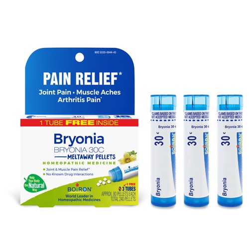 Boiron Bryonia 30C Bonus Pack Pain Relief-Joint Pain-Muscle Aches-Arthritis Pain