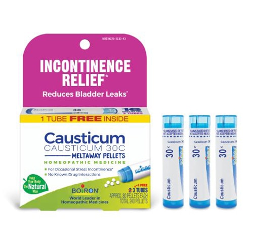 Boiron Causticum 30C Bonus Pack-Incontinence Relief-Reduces Bladder Leaks