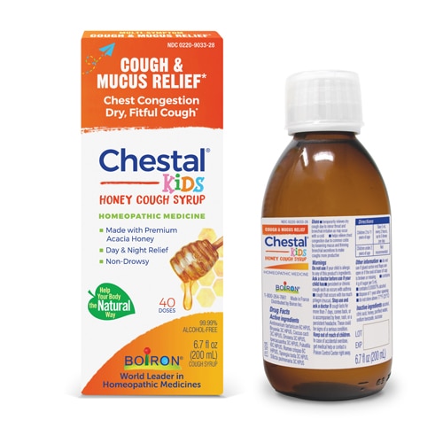 Boiron Children's Chestal Honey Cough & Chest Congestion-Multi-Symptom Formula for Dry & Productive Cough