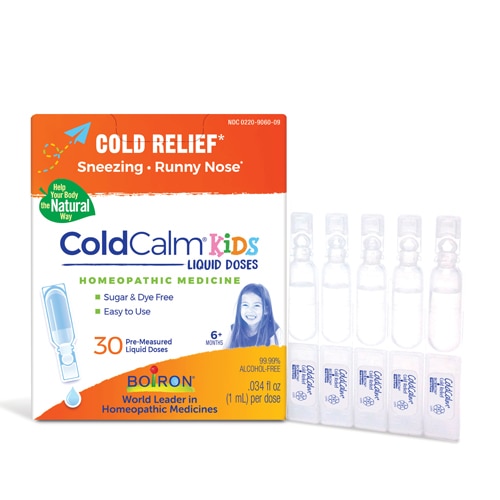 Boiron ColdCalm Kids Liquid Doses Cold Relief-Sneezing-Runny Nose-Nasal Congestion