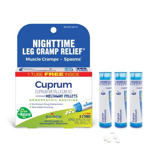 Boiron Cuprum Metallicum 6C Bonus Pack - Nighttime Leg Cramp Relief-Muscle Cramps-Spasms