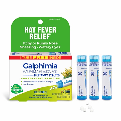 Boiron Galphimia Glauca 30C Bonus Pack - Hay Fever Relief-Itchy or Runny Nose-Sneezing-Watery Eyes