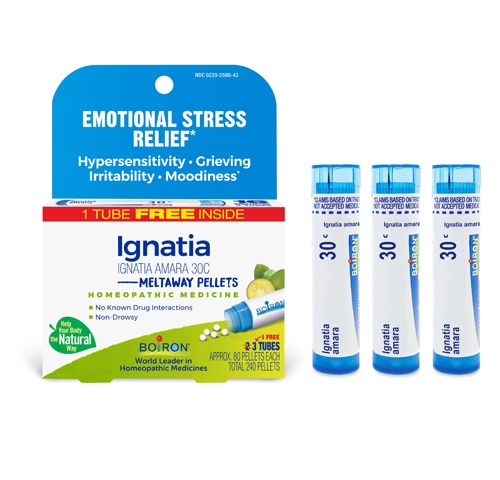 Boiron Ignatia Amara 30C Bonus Pack Emotional Stress Relief - Hypersensitivity-Grieving-Irritability-Moodiness