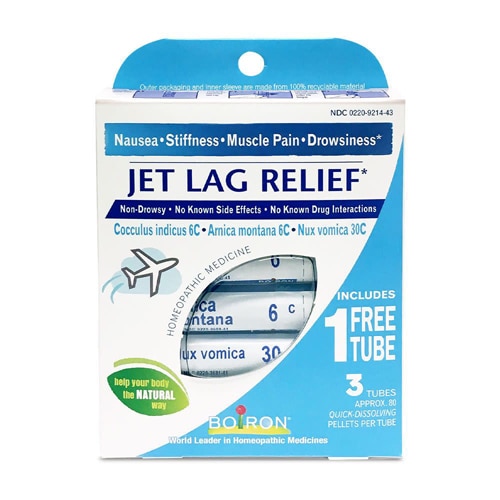 Boiron Jet Lag Relief Bonus Pack Nausea-Stiffness-Muscle Pain-Drowsiness