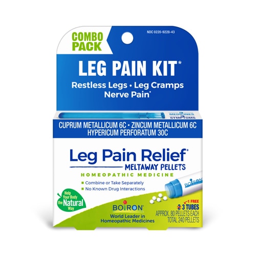 Boiron Leg Pain Relief Bonus Pack Restless Legs-Leg Cramps-Shooting Pain