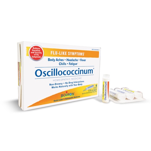 Boiron Oscillococcinum Flu-Like Symptoms-Body Aches-Headache-Fever-Chills-Fatigue