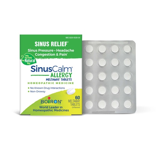 Boiron SinusCalm Allergy Tablets - Sinus Pressure-Headache-Congestion & Pain