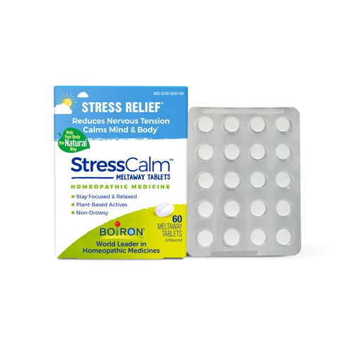 Boiron StressCalm Tablets Stress Relief - Reduces Nervous Tension-Calms Mind & Body