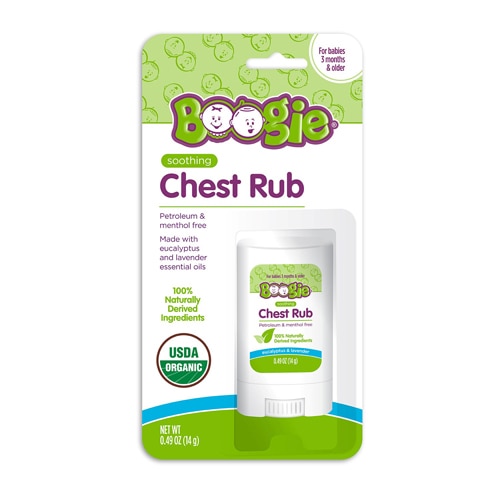 Boogie Baby Organic Soothing Chest Rub Stick Eucalyptus & Lavender