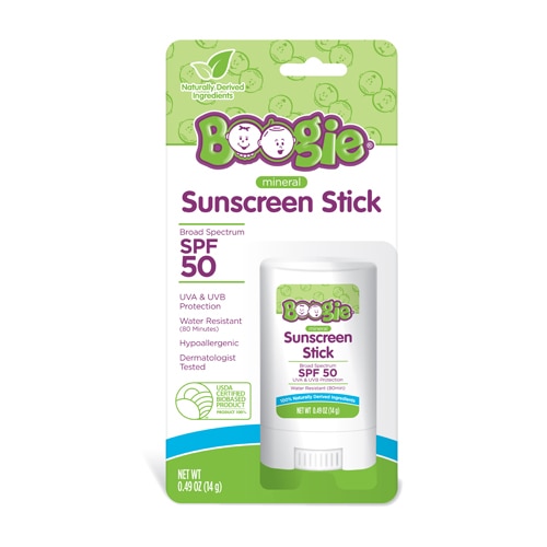 Boogie Mineral Sunscreen Stick 100% Natural