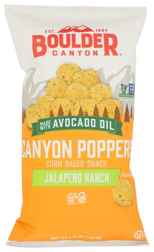 Boulder Canyon Poppers Corn Based Snack Gluten Free Jalapeno Ranch