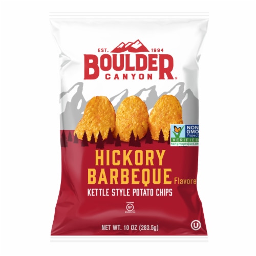 Boulder Canyon Potato Chips Kettle Cooked Classic Cut Hickory Barbeque