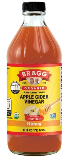 Bragg Non-GMO Apple Cider Vinegar Raw-Unfiltered Organic Honey