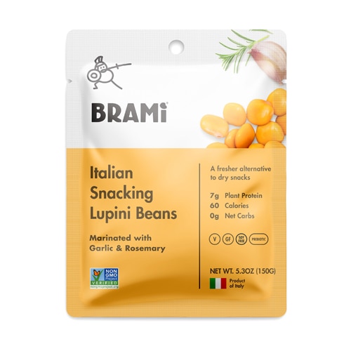 Brami Italian Snacking Lupini Beans Garlic & Rosemary