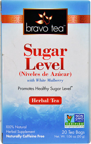 Bravo Tea Non-GMO Sugar Level Herbal Tea with White Mulberry