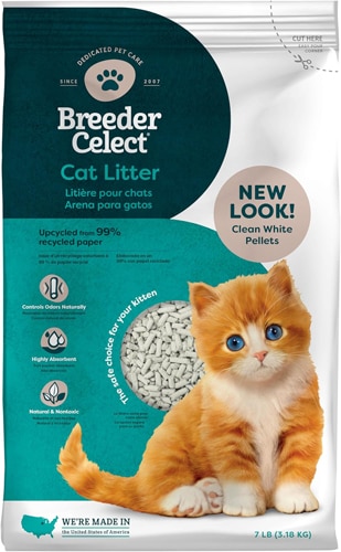 Breeder Celect Cat Litter Recycled Paper Unscented