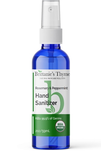 Brittanie's Thyme Organic Hand Sanitizer Rosemary Peppermint