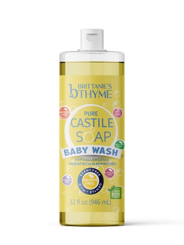 Brittanie's Thyme Pure Castile Liquid Soap Hand & Body Baby Wash