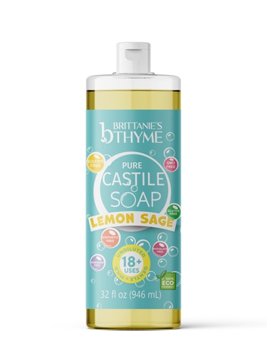 Brittanie's Thyme Pure Castile Liquid Soap - Lemon Sage