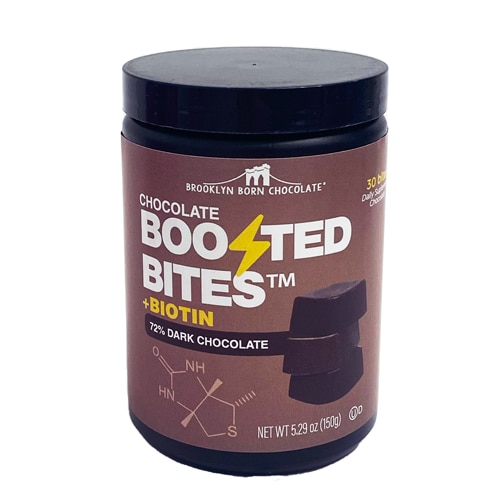 Brooklyn Born Chocolate Boosted Bites Dark Chocolate Bites with Biotin