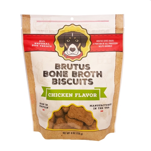 Brutus Bone Broth Dog Biscuit Chicken