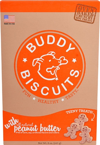 Buddy Biscuits Crunchy Teeny Dog Treats Peanut Butter