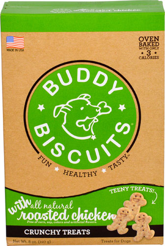 Buddy Biscuits Crunchy Teeny Dog Treats Roasted Chicken