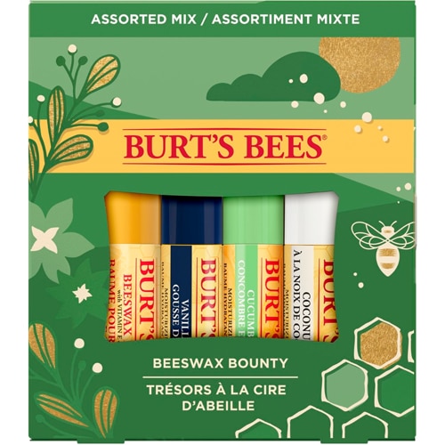 Burt's Bees Holiday Lip Balm 4 Pack Assorted Mix