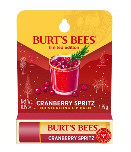 Burt's Bees Holiday Moisturizing Lip Balm Cranberry Spritz