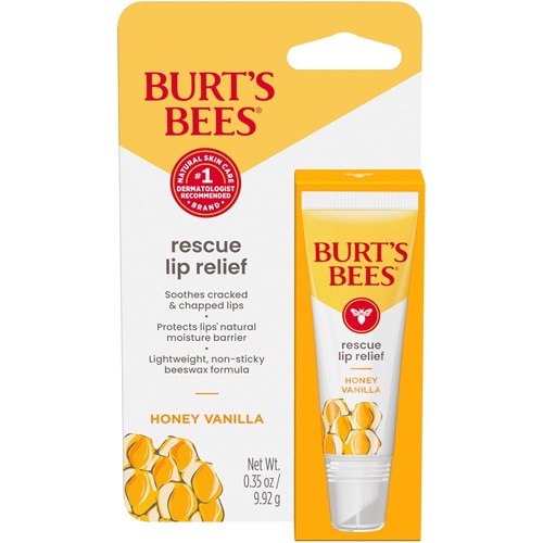 Burt's Bees Rescue Relief Lip Treatment Honey Vanilla