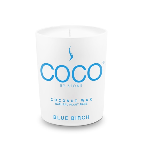 COCO by Stone Coconut Wax Candle Blue Birch