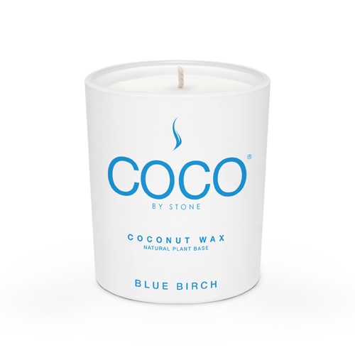 COCO by Stone Coconut Wax Candle Blue Birch