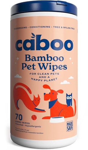 Caboo Bamboo Pet Wipes Jumbo Unscented