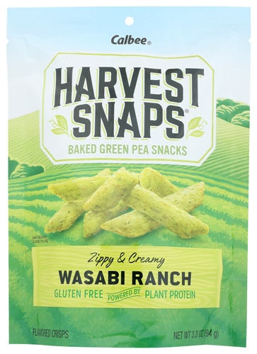 Calbee Gluten Free Harvest Snaps Snapea Crisps Wasabi Ranch